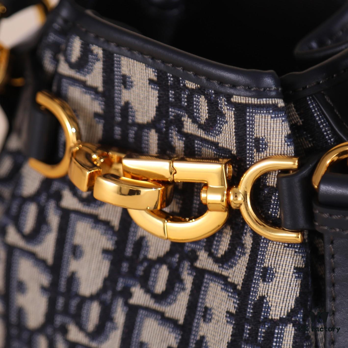 6930a75e6e68136f4d9ac4f3 Small Cest Dior Handbag in Blue Oblique Print - Exclusive Channel Stock