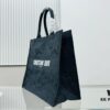 6930a76e6e68136f4d9ac50e Oversized Original Order Thick Yarn Fabric Dior Book Tote