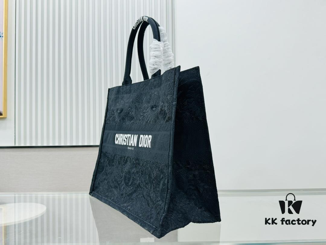 6930a76e6e68136f4d9ac50e Oversized Original Order Thick Yarn Fabric Dior Book Tote