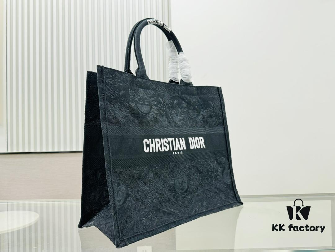 6930a76e6e68136f4d9ac50f Oversized Original Order Thick Yarn Fabric Dior Book Tote