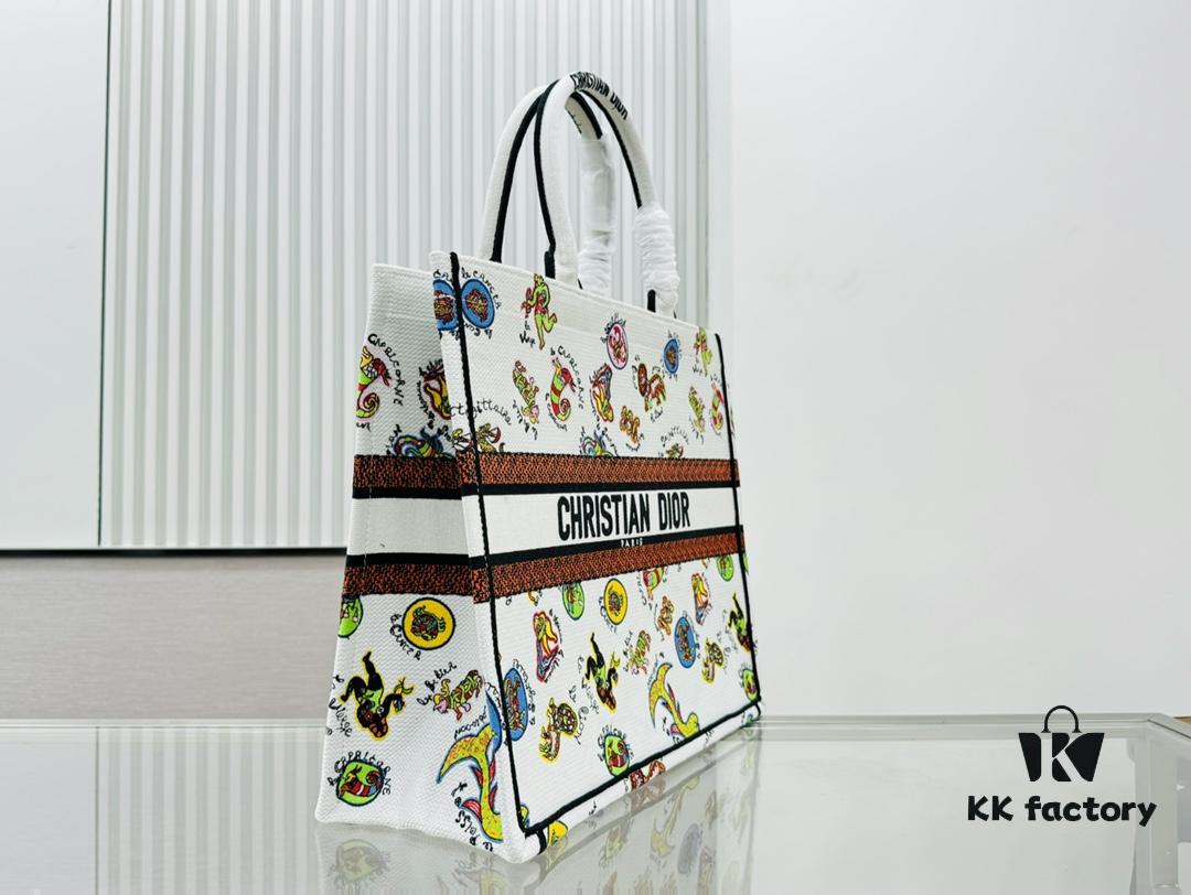 6930a77e6e68136f4d9ac533 Oversized Original Order Thick Yarn Fabric Dior Book Tote