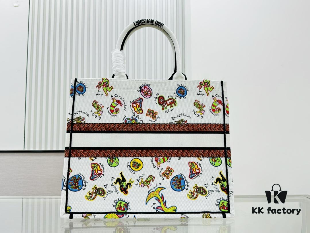 6930a7806e68136f4d9ac538 Oversized Original Order Thick Yarn Fabric Dior Book Tote