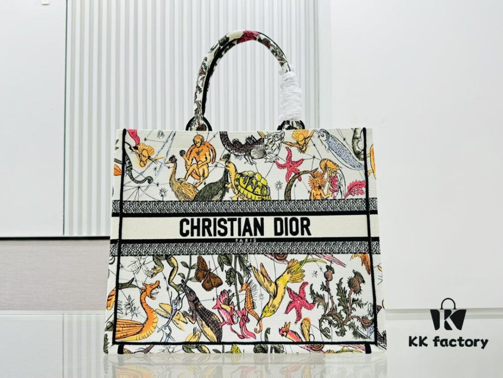 6930a7876e68136f4d9ac546 Oversized Original Order Thick Yarn Fabric Dior Book Tote