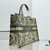 Oversized Original Order Thick Yarn Fabric Dior Book Tote