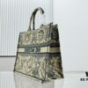 Oversized Original Order Thick Yarn Fabric Dior Book Tote