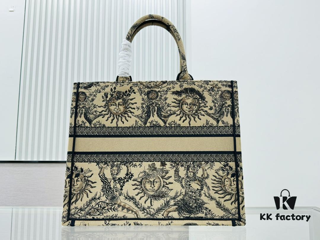 Oversized Original Order Thick Yarn Fabric Dior Book Tote