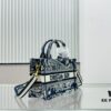 Black Blue Tiger, Super Mini with Shoulder Strap DIOR Book Tote 24 Spring/Summer New Arrival