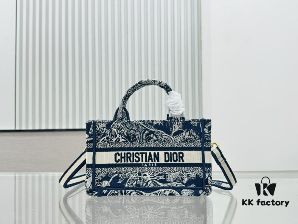 6930a7976e68136f4d9ac567 Black Blue Tiger, Super Mini with Shoulder Strap DIOR Book Tote 24 Spring/Summer New Arrival