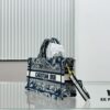 Black Blue Tiger, Super Mini with Shoulder Strap DIOR Book Tote 24 Spring/Summer New Arrival