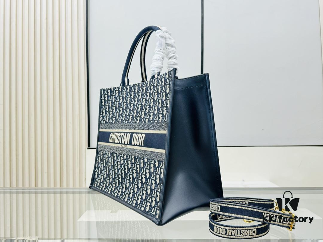 6930a7fa6e68136f4d9ac643 Dior Book Tote24 Early Spring New Arrival, Large Size, Vintage Blue