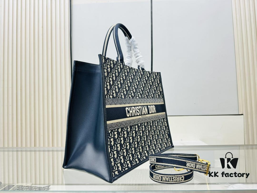 6930a7fa6e68136f4d9ac644 Dior Book Tote24 Early Spring New Arrival, Large Size, Vintage Blue