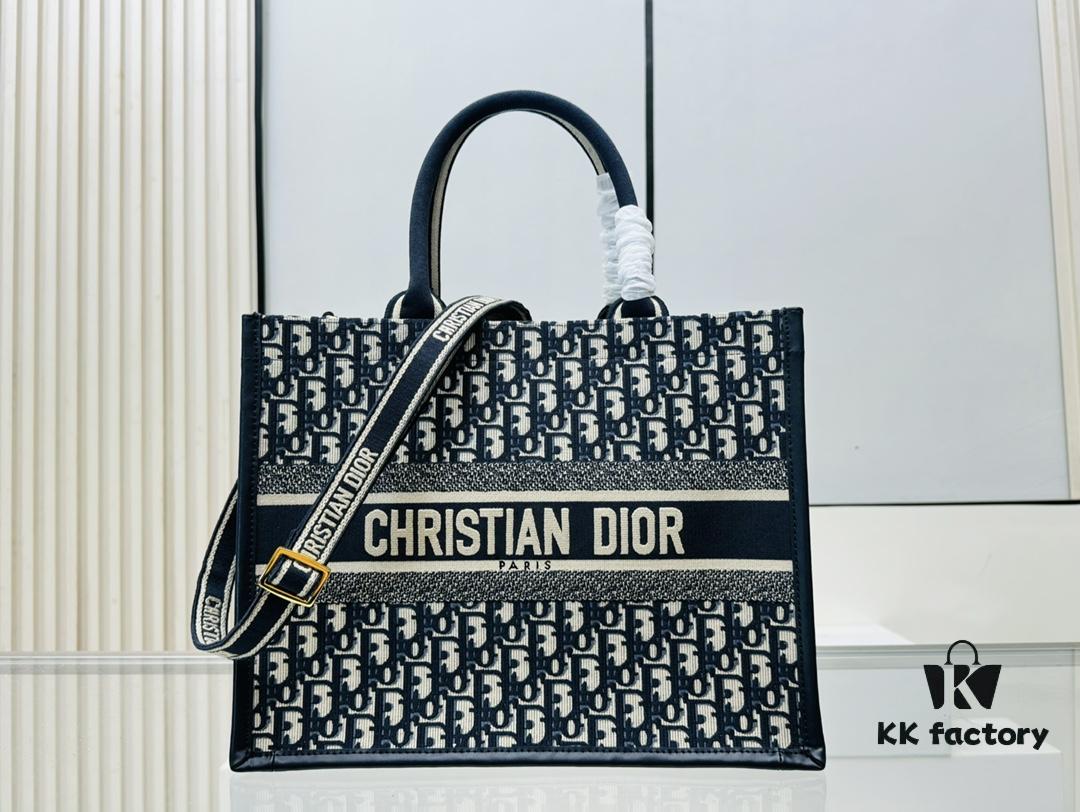 Vintage Blue, Medium Size Dior Book Tote24 Spring Collection New Arrival