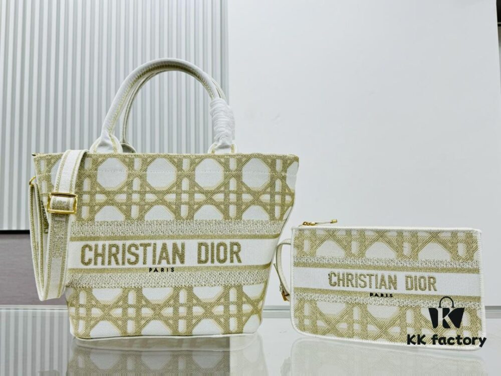 6930a8416e68136f4d9ac6d7 Dior Wicker Bag with Shoulder Strap and Mini Pouch