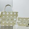 Dior Wicker Bag with Shoulder Strap and Mini Pouch