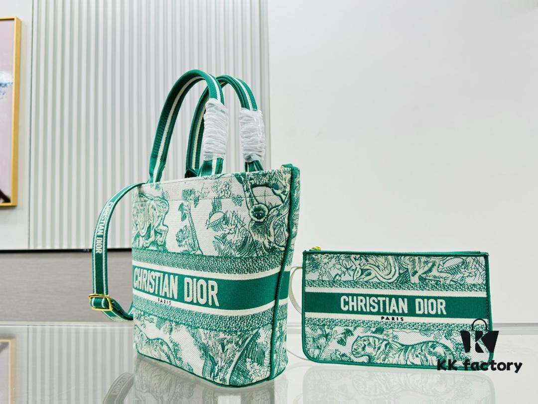 6930a8466e68136f4d9ac6e4 Dior Market Tote Bag with Shoulder Strap and Mini Pouch