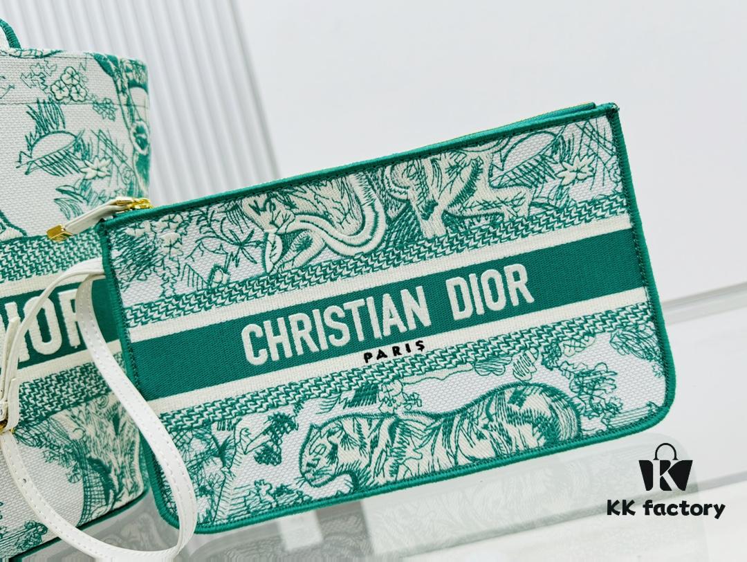 6930a8486e68136f4d9ac6e9 Dior Market Tote Bag with Shoulder Strap and Mini Pouch