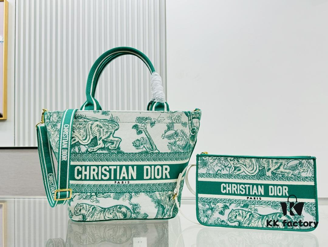 6930a84e6e68136f4d9ac6f5 Dior Market Tote with Shoulder Strap and Mini Bag