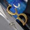 6930a8516e68136f4d9ac6fc Dior Black 'Saddle Palm Grain Series' M0446 with Lettered Strap