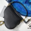 6930a8516e68136f4d9ac6fd Dior Black 'Saddle Palm Grain Series' M0446 with Lettered Strap