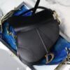 6930a8526e68136f4d9ac6ff Dior Black 'Saddle Palm Grain Series' M0446 with Lettered Strap