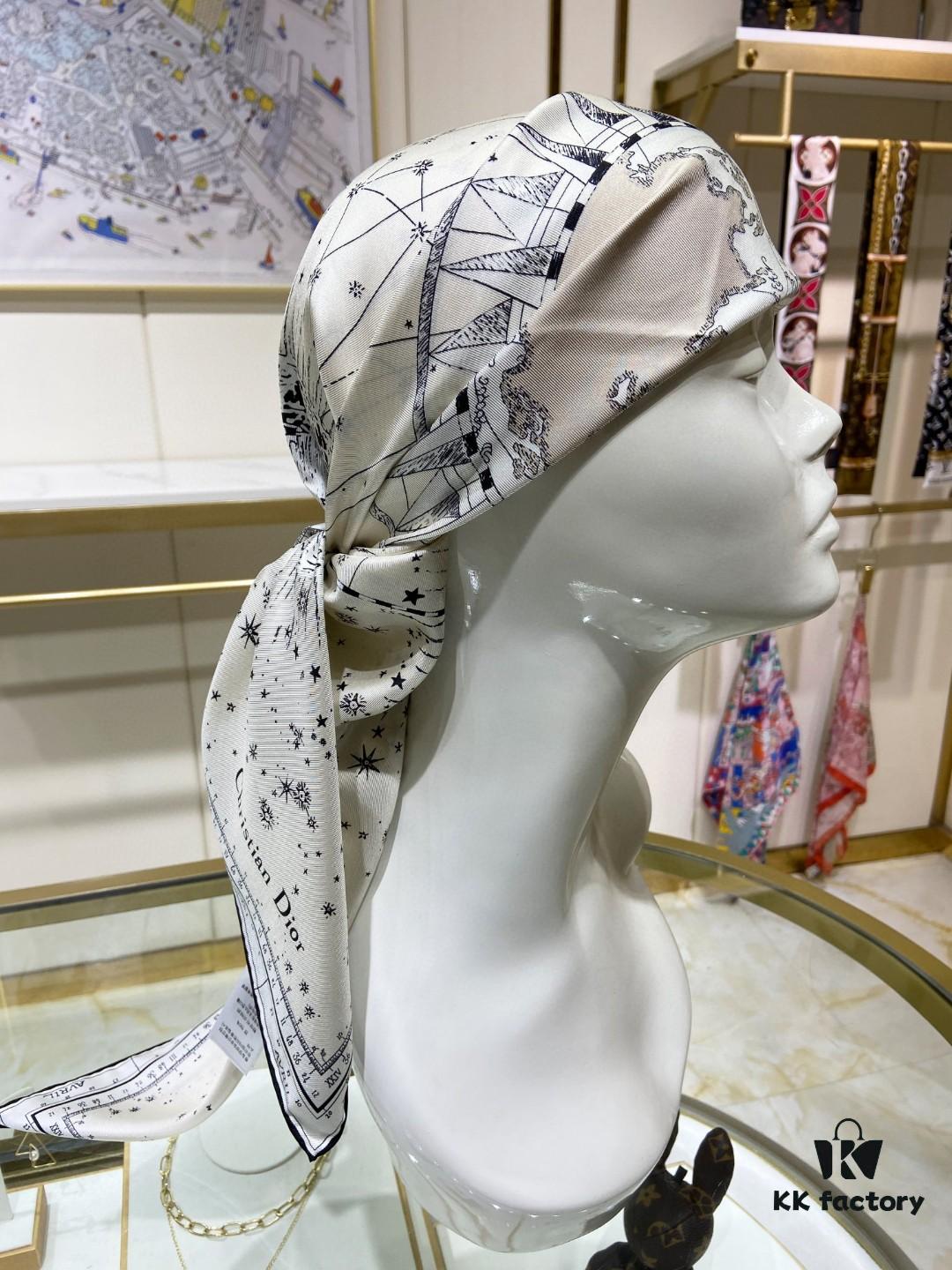 6930a8566e68136f4d9ac705 Luxury Custom Dior Double-Sided Solid Color Silk Scarf, 100% Premium 18 Momme Twill Silk, 90cm x 90cm