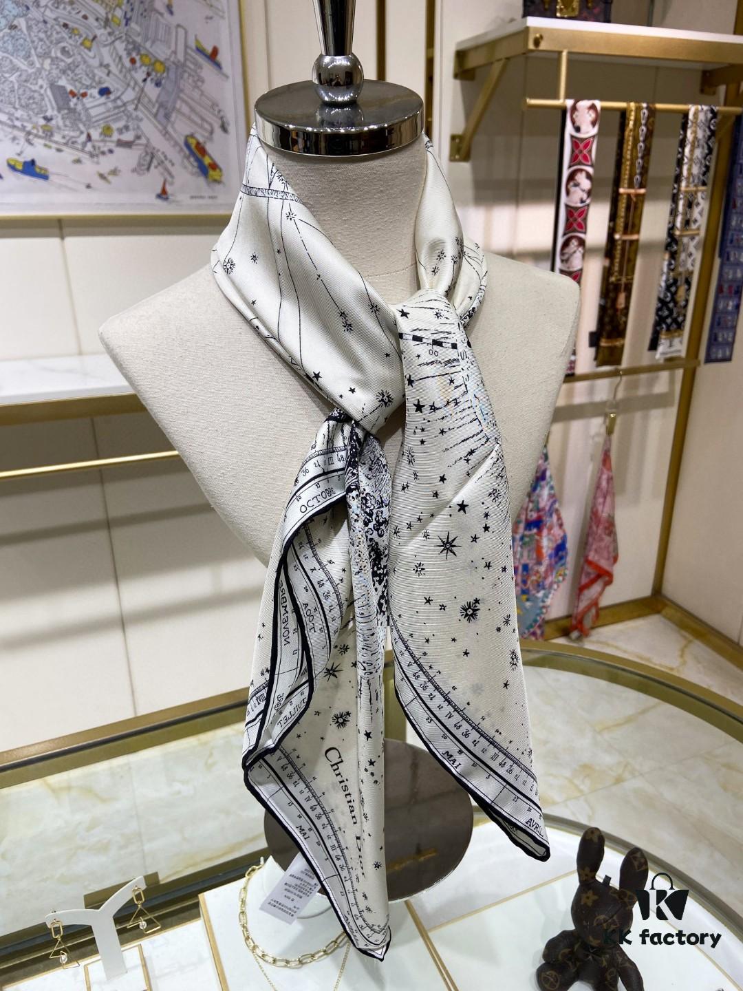 6930a8576e68136f4d9ac706 Luxury Custom Dior Double-Sided Solid Color Silk Scarf, 100% Premium 18 Momme Twill Silk, 90cm x 90cm