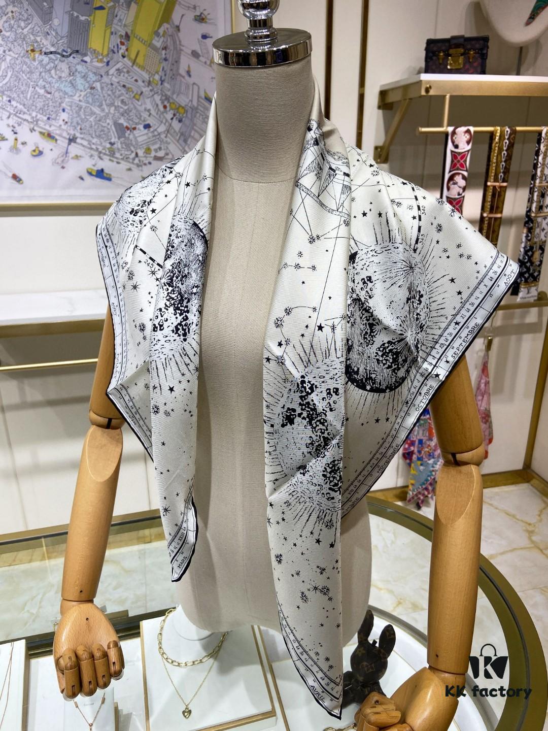 6930a8576e68136f4d9ac709 Luxury Custom Dior Double-Sided Solid Color Silk Scarf, 100% Premium 18 Momme Twill Silk, 90cm x 90cm
