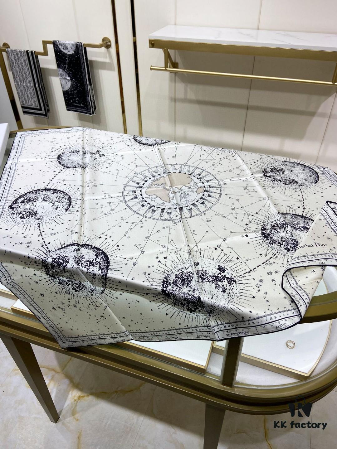 6930a8596e68136f4d9ac70b Luxury Custom Dior Double-Sided Solid Color Silk Scarf, 100% Premium 18 Momme Twill Silk, 90cm x 90cm