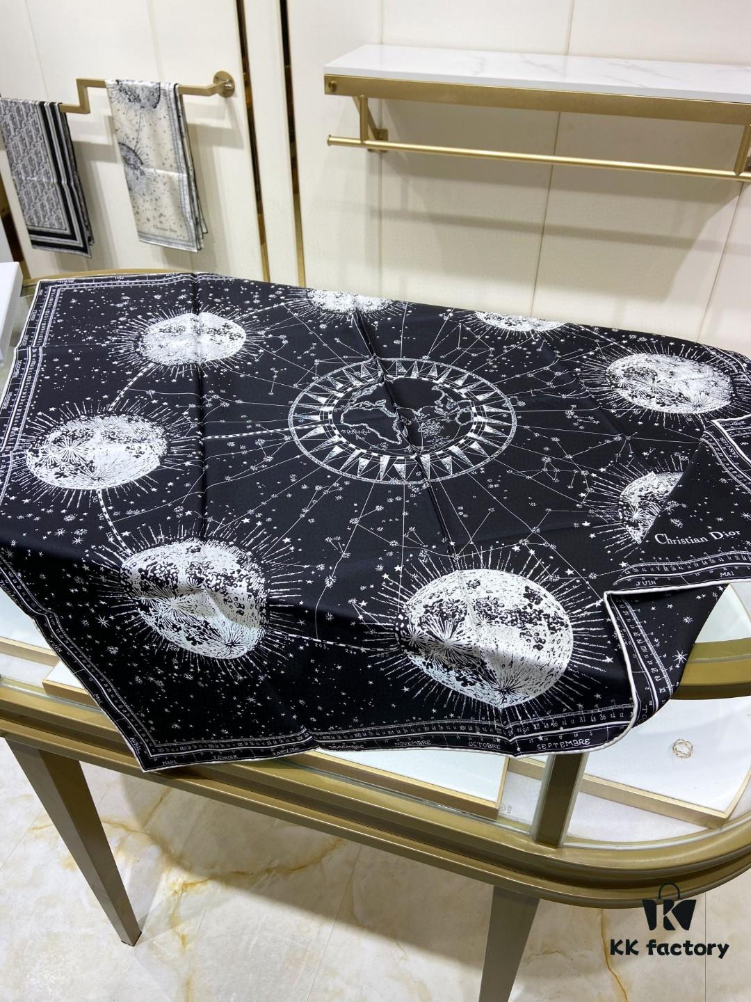 6930a85d6e68136f4d9ac714 Luxury Custom Dior Double-Sided Solid Color Silk Scarf, 100% Premium 18 Momme Twill Silk, 90cm x 90cm