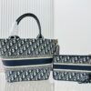 Dior Market Tote with Shoulder Strap and Mini Bag