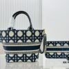 6930a8636e68136f4d9ac723 Dior Market Tote Bag with Shoulder Strap and Mini Pouch