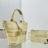 6930a8676e68136f4d9ac72a Dior Market Tote Bag with Shoulder Strap and Mini Pouch