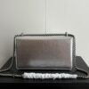 Newly Upgraded Version Real Shot # Model: 400249 Silver Full Leather Size: 28 x 18 x 9cm