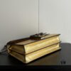 6930a8936e68136f4d9ac77b Upgraded Version Real Shot # Gold Full Leather Model 400249 Size 28x18x9cm