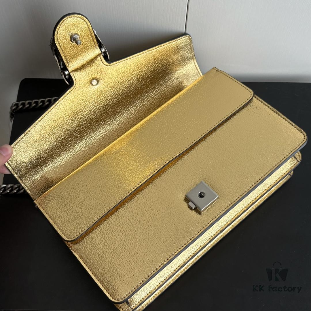 6930a8936e68136f4d9ac77c Upgraded Version Real Shot # Gold Full Leather Model 400249 Size 28x18x9cm