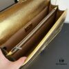 6930a8946e68136f4d9ac77d Upgraded Version Real Shot # Gold Full Leather Model 400249 Size 28x18x9cm