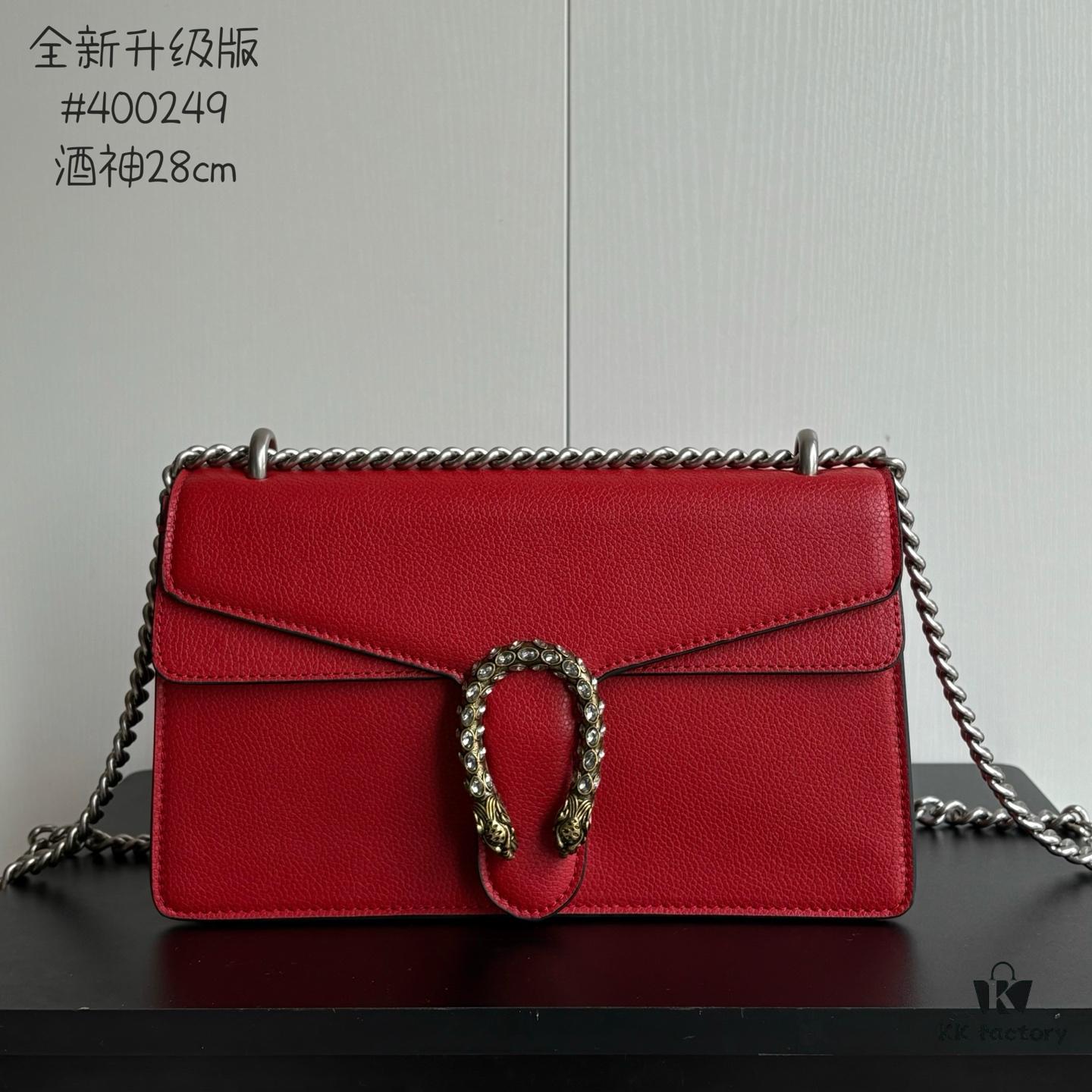 6930a8976e68136f4d9ac781 Upgraded Version Real Shot # Model: 400249 Red Full Leather Size: 28✖️18✖️9cm