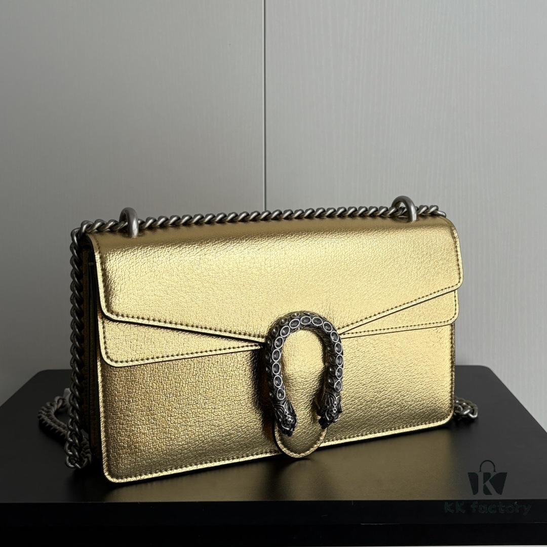 6930a89a6e68136f4d9ac786 Upgraded Version Real Shot # Gold Full Leather Model 400249 Size 28x18x9cm