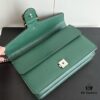 6930a89f6e68136f4d9ac78d Newly Upgraded Version Real Shot # Green Full Leather Model 400249 Size 28×18×9cm