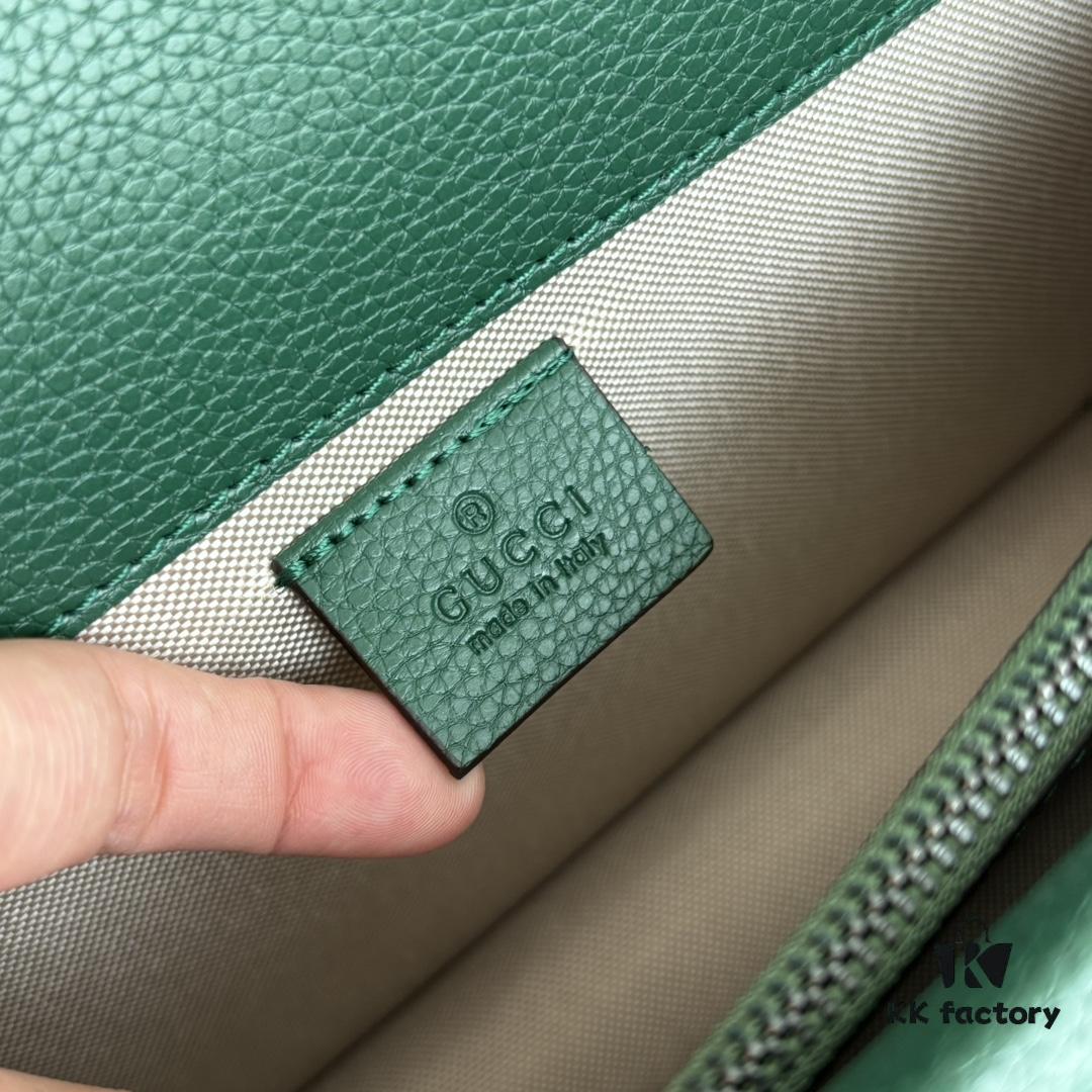 6930a8a16e68136f4d9ac78f Newly Upgraded Version Real Shot # Green Full Leather Model 400249 Size 28×18×9cm