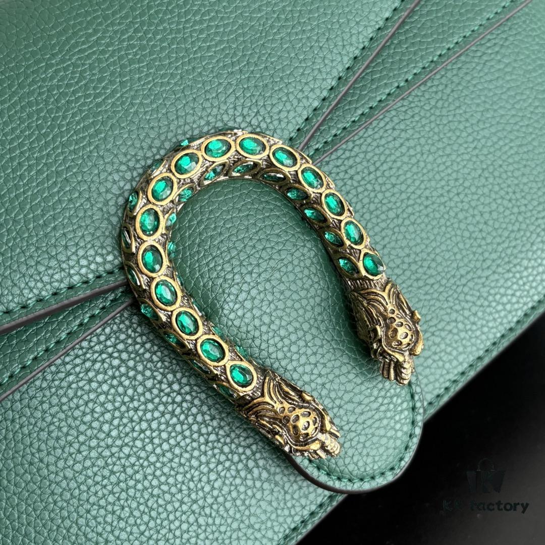 6930a8a26e68136f4d9ac791 Newly Upgraded Version Real Shot # Green Full Leather Model 400249 Size 28×18×9cm