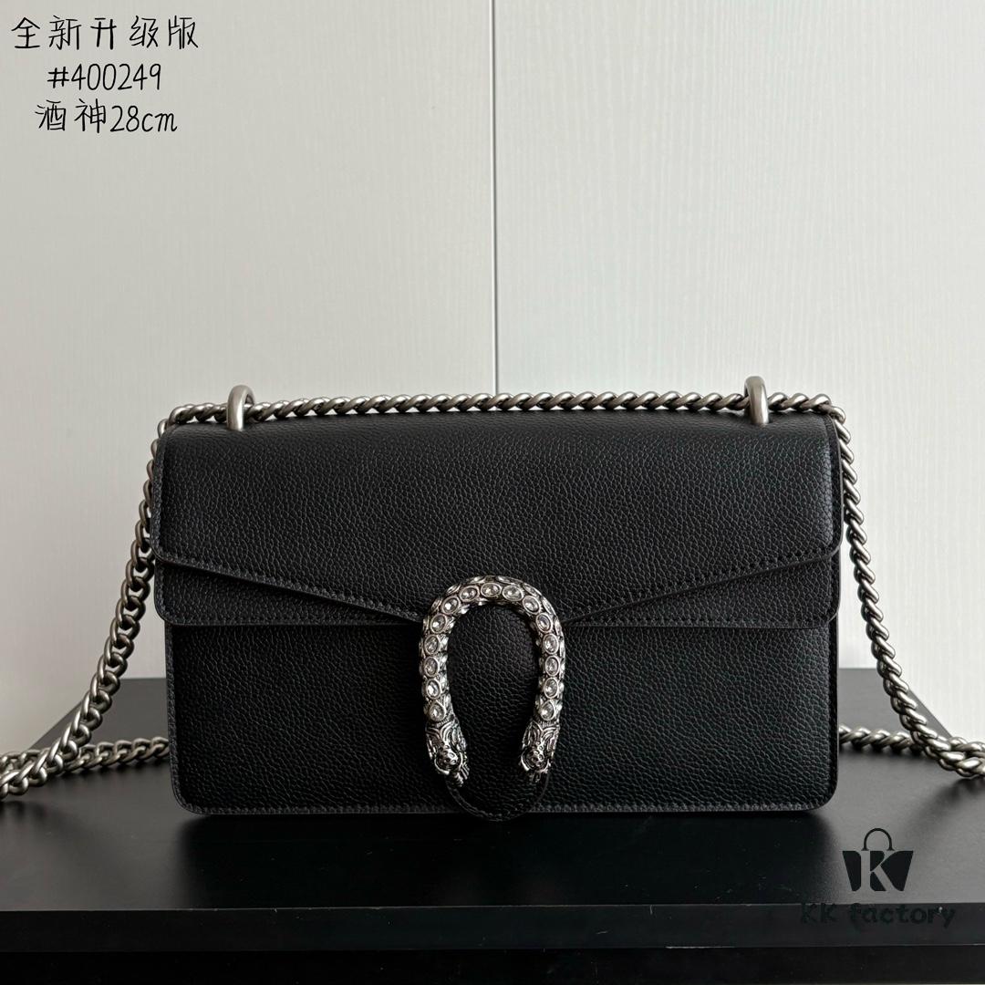 6930a8a36e68136f4d9ac794 Newly Upgraded Dionysus Series Black Full Leather Bag #400249