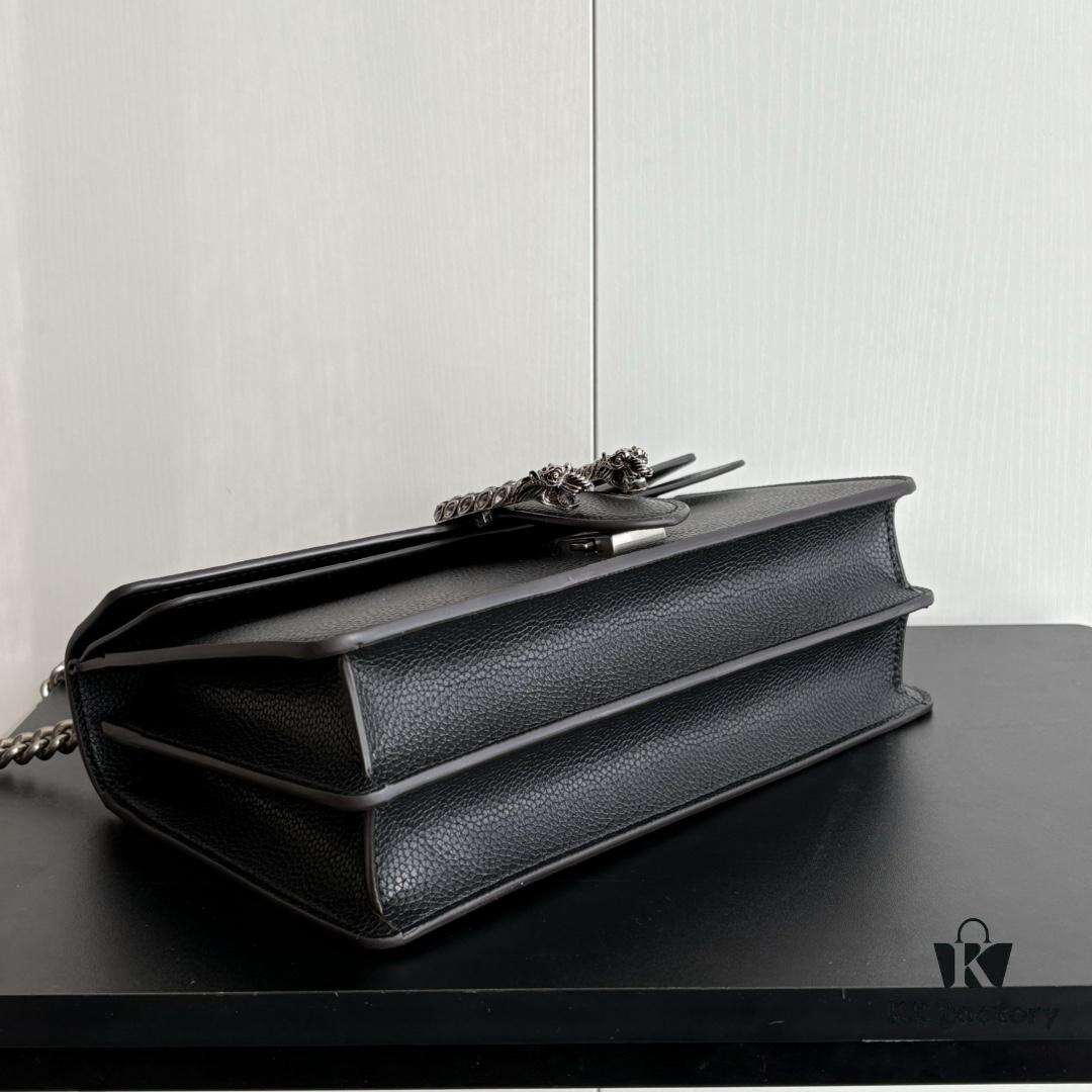 6930a8a46e68136f4d9ac795 Newly Upgraded Dionysus Series Black Full Leather Bag #400249