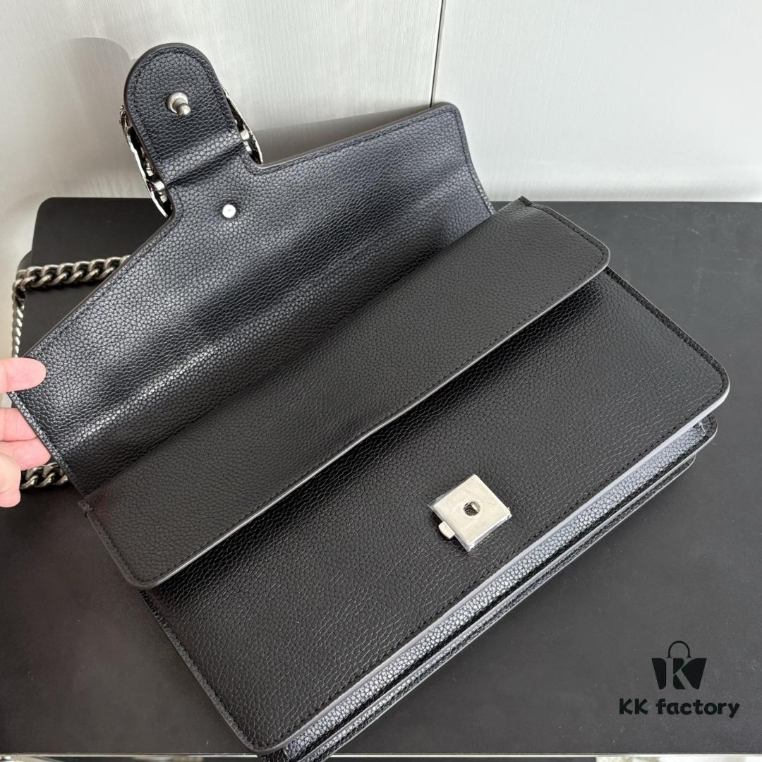 6930a8a56e68136f4d9ac796 Newly Upgraded Dionysus Series Black Full Leather Bag #400249