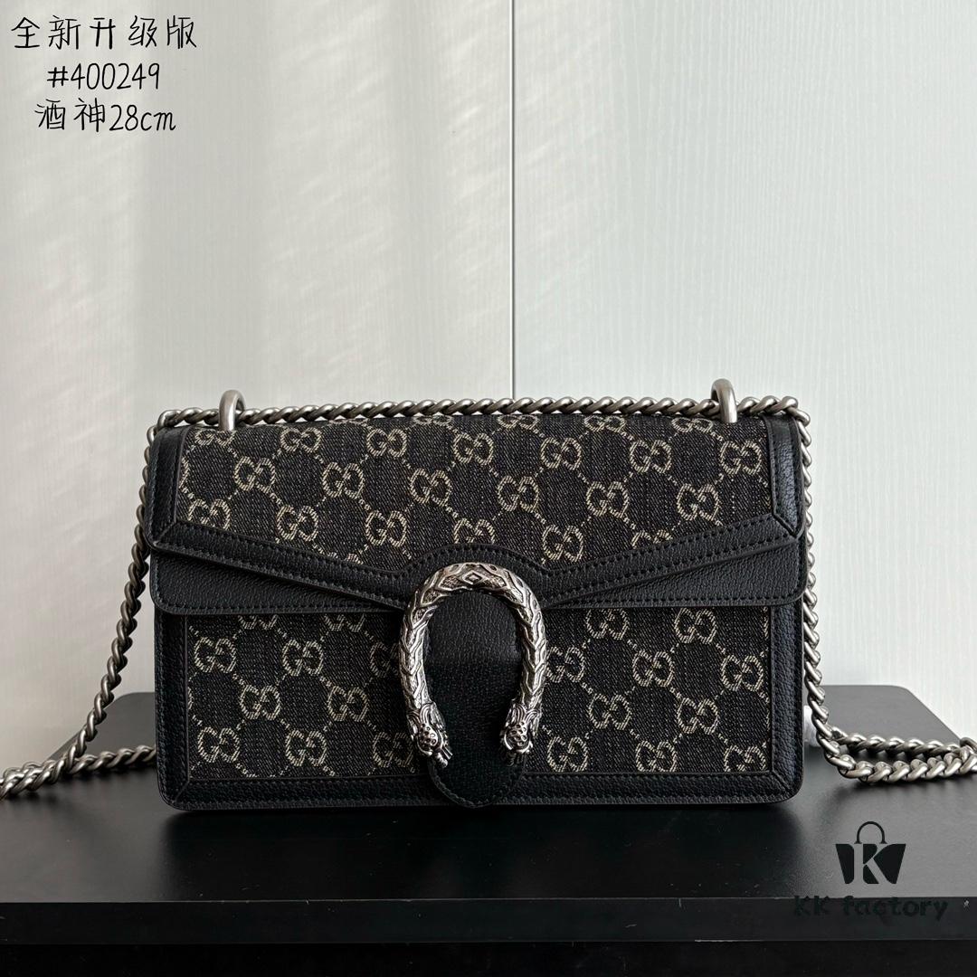 6930a8ae6e68136f4d9ac7a4 Newly Upgraded Dionysus Series Black Denim Bag #400249