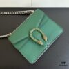 6930a8ae6e68136f4d9ac7a6 Authentic Shot #421970 Green Leather Dionysus Series Bag
