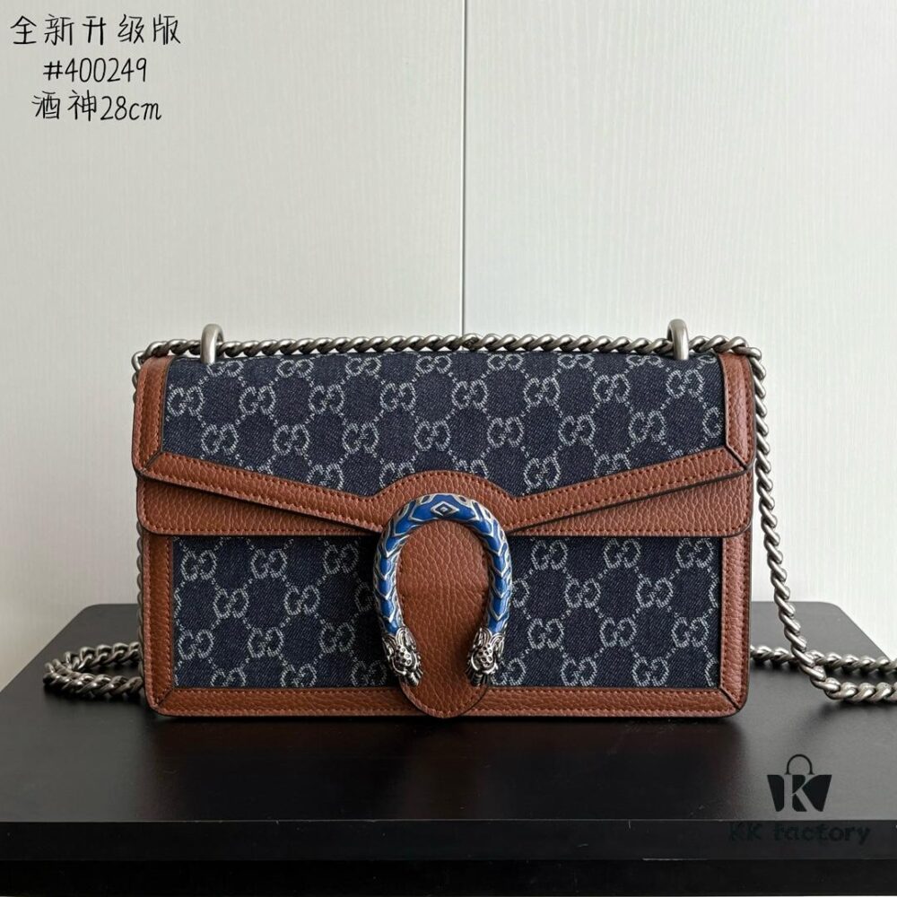6930a8b86e68136f4d9ac7b6 Upgraded Version Blue Denim Dionysus Series Bag No. 400249
