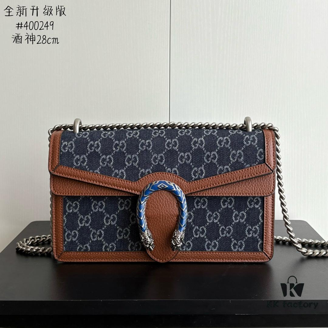 6930a8b86e68136f4d9ac7b6 Upgraded Version Blue Denim Dionysus Series Bag No. 400249