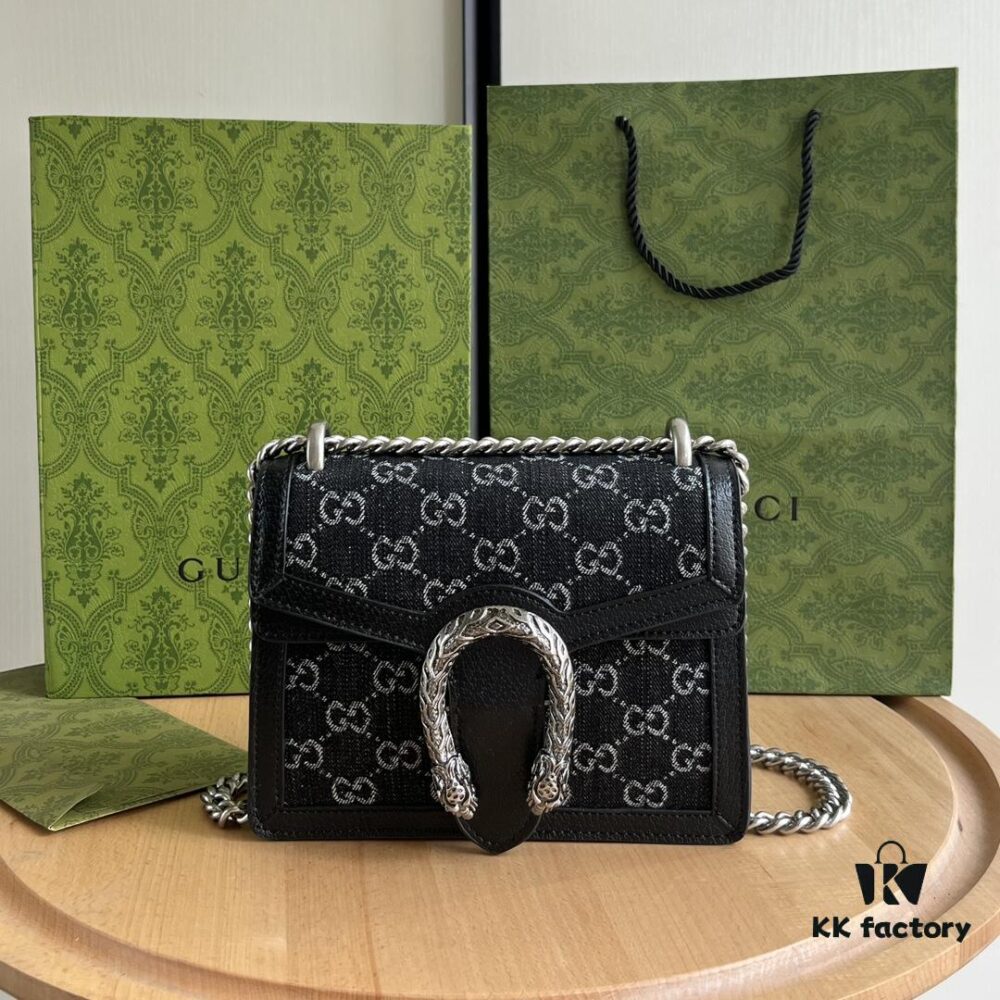 6930a8cf6e68136f4d9ac7dc Authentic Shot #421970 Black Denim Dionysus Series Bag