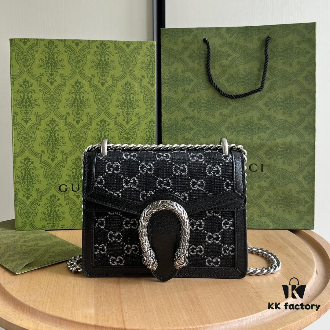 6930a8cf6e68136f4d9ac7dc Authentic Shot #421970 Black Denim Dionysus Series Bag